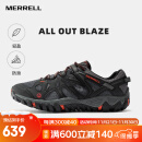 迈乐（Merrell）户外鞋男女款户外徒步溯溪鞋ALLOUTBLAZE轻便透气耐磨防滑休闲鞋 J65105 黑红（男） 43