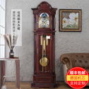 汉时（Hense）机械落地钟客厅实木别墅大座钟德国机芯立钟实木报时钟表HG8088  椴木+德国赫姆勒八音机芯