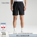 Calvin Klein【速干】运动夏季男松紧提花ck跑步健身训练运动短裤4MS4S835 001-太空黑 M