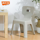 禧天龙塑料椅子幼儿靠背椅家用小椅子 冰河灰 1个装