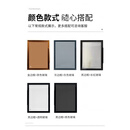 迈恻亦轻奢窄边铝合金钢化玻璃衣柜门移门平开酒柜门茶色透明玻璃书柜门 多种搭配联系后下单