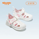 基诺浦（ginoble）儿童凉鞋男女 24夏软底包头学步鞋婴儿8-18个月宝宝机能鞋GB2192 GB2091白色/粉色 20 125mm 适合脚长125-129mm