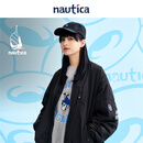 nautica white sail【联名款】白帆×COIN联名宽松休闲男女同款厚外套棉服CPJW3402 黑色0TB XL
