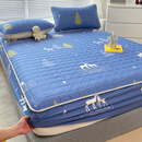 雅芳婷（A-Fontane）A类纯棉夹棉床笠单件床垫保护罩软垫褥子家用加厚全棉防滑床笠罩3 森林小鹿新疆长绒棉面料 安心裸 床笠三件套150x200cm+枕套两只