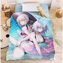 真悦（REALJOY）来图定制动漫二次元美女被套野穹洛天依被单学生宿舍单双人被罩 泳装贞德 单被套150*200cm（四季通用）