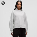 lululemon丨Scuba 女士宽松款侧开口连帽衫 LW3IRDS 杂色超浅灰 M /L