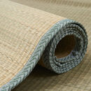 定做草席白麻筋1.5米 1.8米 1.2 1米空调凉席 蔺草席 炕席 压光款绿色包边 2.0*2.2m