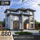 抖墅三层新中式别墅设计图纸农村自建房设计图全套施工图22625 成品图纸