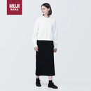无印良品（MUJI）女式 紧密编织 运动衫 卫衣 女士女款 白色-卫衣 L 