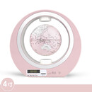 北斗高档端AR智能3D立体自转发光磁悬浮地球仪家具卧室轻奢摆件粉色4寸生日礼物