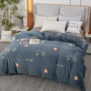 冬天加绒牛奶绒被套单件加厚双面绒150x200x230珊瑚绒被罩单双人 天马行空加绒加密不掉毛 150x200cm牛奶绒被套单件