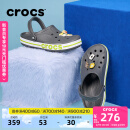 卡骆驰crocs洞洞鞋贝雅卡骆班轻便耐磨一脚蹬休闲鞋|205089 石板灰/青柠绿-0GX 43 (270mm)