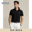 Polo Ralph Lauren 拉夫劳伦男装 经典款修身弹力短袖Polo衫RL13869 001-黑色 L