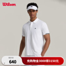 威尔胜（Wilson）官方男士TIMELESS运动网球服防晒吸湿速干POLO短袖 WM20007412WTA-白色 M /175/96A