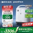 鱼跃医用分子筛制氧机吸氧机静音家用老人5L升级6L升8F-6AW中重度缺氧