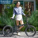 大行（DAHON）经典P8折叠自行车成人20英寸8速男女式通勤运动单车KBC083 消光黑【高配版】