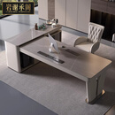 岩谢承阁（YARXCHEG）简约现代轻奢办公桌茶桌一体两用电脑桌高端老板休闲办公岩板茶桌 2.15M岩板办公桌+高端舒适转椅