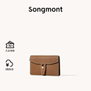 Songmont山下有松山行钱包设计师款皮夹短款卡包夹礼物男女零钱包 枇杷棕 现货