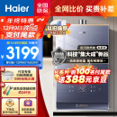 海尔（Haier）16升燃气热水器天然气水伺服恒温五段微火精控大水量增压洗水温按摩浴一级静音JSQ31-16KL7云程U1