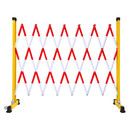 芳东伸缩围栏可移动式隔离护栏绝缘电力施工围栏管式钢 1.2x2.5