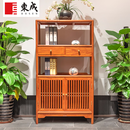 东成红木家具缅甸花梨（学名：大果紫檀）书架全实木新中式简约书房书柜置物架轻奢茶叶展示柜 810*360*1460mm书架