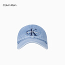 Calvin KleinJeans【父亲节礼物】男女ck刺绣弯檐运动牛仔鸭舌棒球帽4G5041G LHK-牛仔蓝 均码 OS