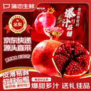 蒲恋石榴软籽突尼斯石榴【JD多地次日达】红宝石无籽石榴新鲜水果礼盒 5斤经济装净重4.5斤【较划算】 商超特大果【单果400g+】不吐籽