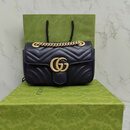 【二手99新】G古UC驰CI古家驰名品牌marmont马尔蒙 女士单肩链条包 二手奢侈品箱包 99闲置马尔蒙黑金22