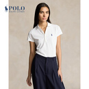 Polo Ralph Lauren 拉夫劳伦女装 经典款修身版弹力Polo衫RL23163 100-白色 S