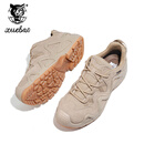 雪豹登山鞋男女户外鞋战术鞋作战靴低帮防水户外徒步爬山登山男款靴子 沙色 38