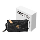 GROTTO个乐黑石包经典大容量植鞣绵羊皮单肩斜挎通勤软包男女款新年礼物 黑石M（金标）