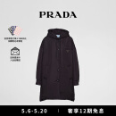 PRADA/普拉达【礼物】女士轻质Re-Nylon 再生尼龙大衣 黑色 38