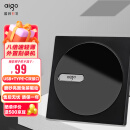 爱国者（aigo）8倍速 外置光驱 外置DVD刻录机 移动光驱 外接光驱 黑色(兼容Windows/苹果MAC双系统/G100)