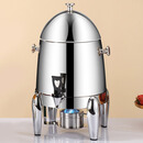 全适不锈钢果汁桶牛奶鼎透明商用自助餐饮料机可加热12L豆浆桶热饮机