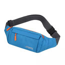 【精选现发】新款多功能腰包男款运动手机腰包女跑步包超轻贴身健 加厚升级款四层 天蓝色