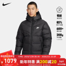 耐克NIKE羽绒服男短款连帽SF WR 650-D FLD外套FB8178-010黑XXL