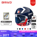 BRIKO专业滑雪头盔 国家队系列Fis6.8认证安全防撞击舒适透气竞技全盔 法国-蓝白913-17NW XL