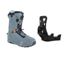 NITRO冷山滑雪鞋STEP ON快穿雪鞋固定器套装单双背板男女2324新品 23/24 男款TLS蓝色 黑色单背板 39 (255mm)