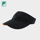 斐乐（FILA）2024夏季新款女子空顶帽简约高尔夫球运动帽遮阳帽 深黑-BK XS