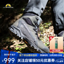 LA SPORTIVA徒步鞋 男女户外防水透气高帮登山鞋宽楦秋冬男女款 Nucleo GTX 碳灰/辣椒红 男款 42