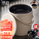 梦庭 茶渣桶滤茶桶大号 茶叶茶水垃圾桶排水管茶具茶漏废水桶A58191HX