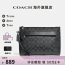 COACH/蔻驰 官方授权 新款男士时尚休闲手拿包 黑色F29508CQBK