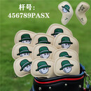 MALBON高尔夫球杆套杆头套一号木杆套推杆套球杆保护套 铁杆套 十只一套 磁铁闭合