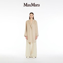 MaxMara 【臻选惠享】春夏羊绒中长款浴袍大衣1011084106 浅驼色 40