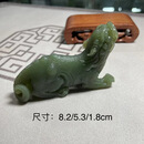 美人吟岫岩透闪石老玉析木玉【朝天吼】摆件把玩物件