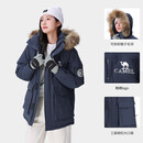 骆驼（CAMEL）女装【王俊凯同款】羽绒服户外极寒派克工装拒水羽绒外套男女