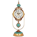 北极星（POLARIS）座钟金属陶瓷台钟玉石精致书房摆钟个性时尚钟表