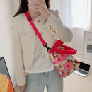 ANDCICIFLOWERGARDEN花开富贵设计师拉链挂件包卡包手拿手提包 cc斜挎包花朵粉色