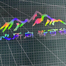 REACHNOW心所向皆可往车贴后挡玻璃个性车尾创意文字装饰引擎盖汽车贴纸 心所向镭射【80*34cm】