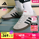 adidas「T头鞋」VL COURT休闲板鞋德训鞋男女阿迪达斯官方轻运动 灰色/黑色/红色 38